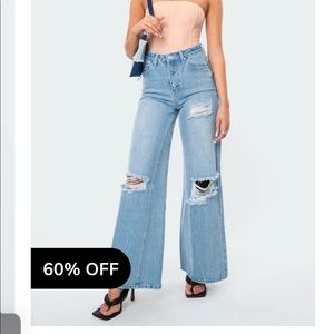 Edikted super flared out jeans size 2